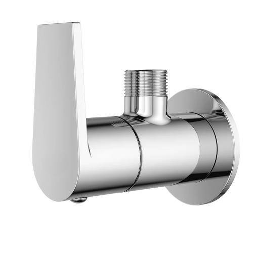 Angle Valve with Wall Flange Chrome